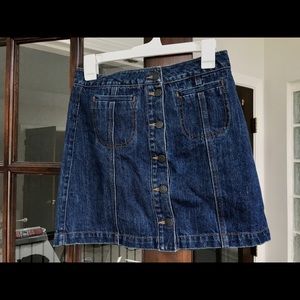 blue jean skirt